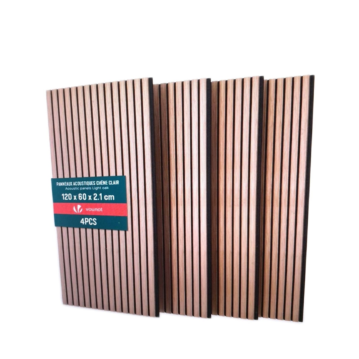Akustikwandpaneele Set Wandverkleidung MDF 4er Set 120x60