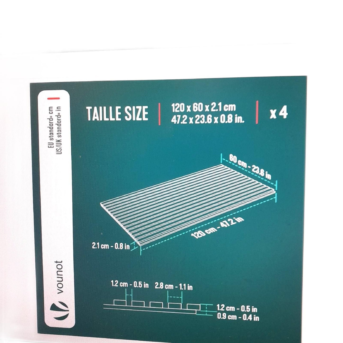 Akustikwandpaneele Set Wandverkleidung MDF 4er Set 120x60