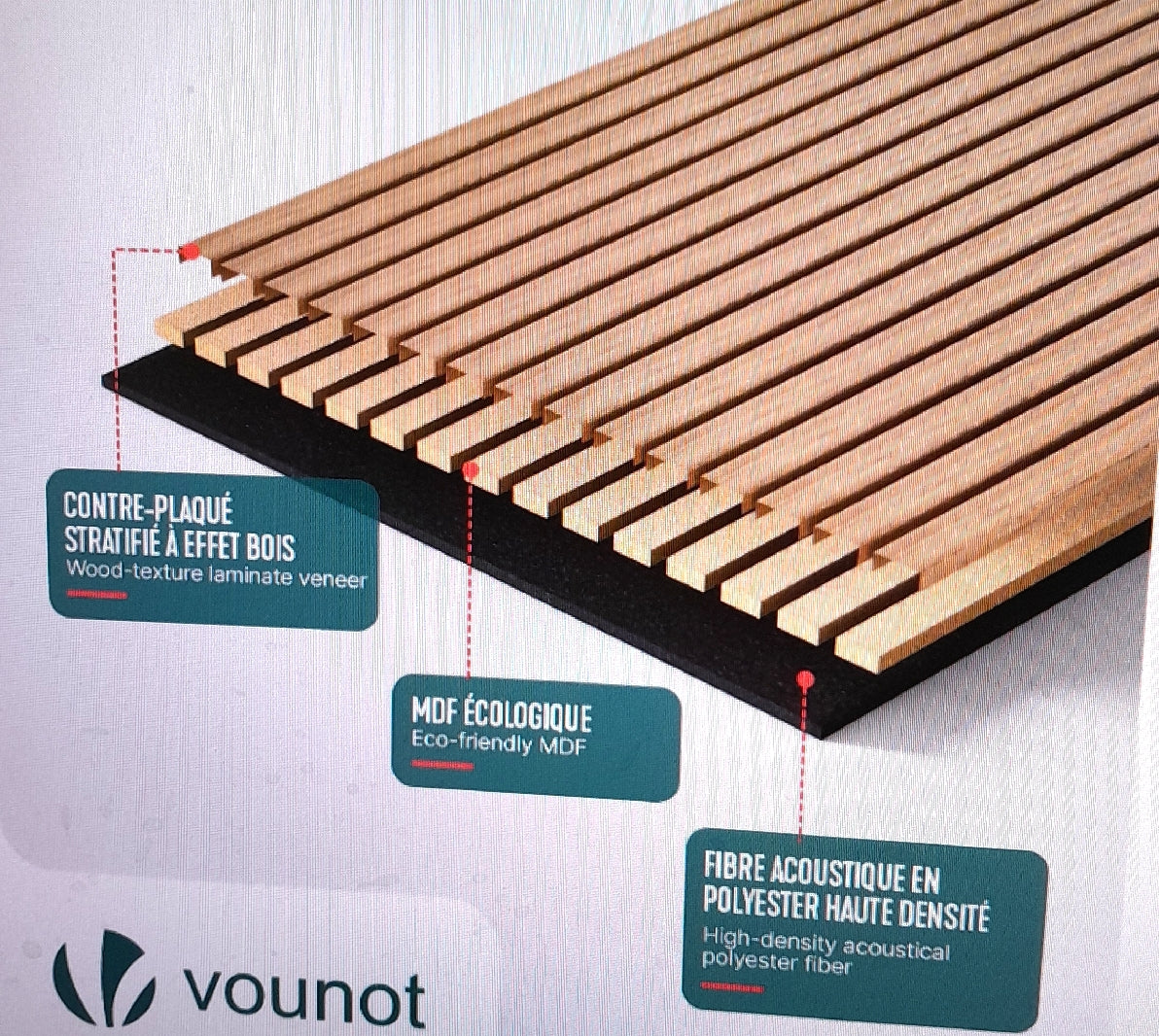 Akustikwandpaneele Set Wandverkleidung MDF 4er Set 120x60