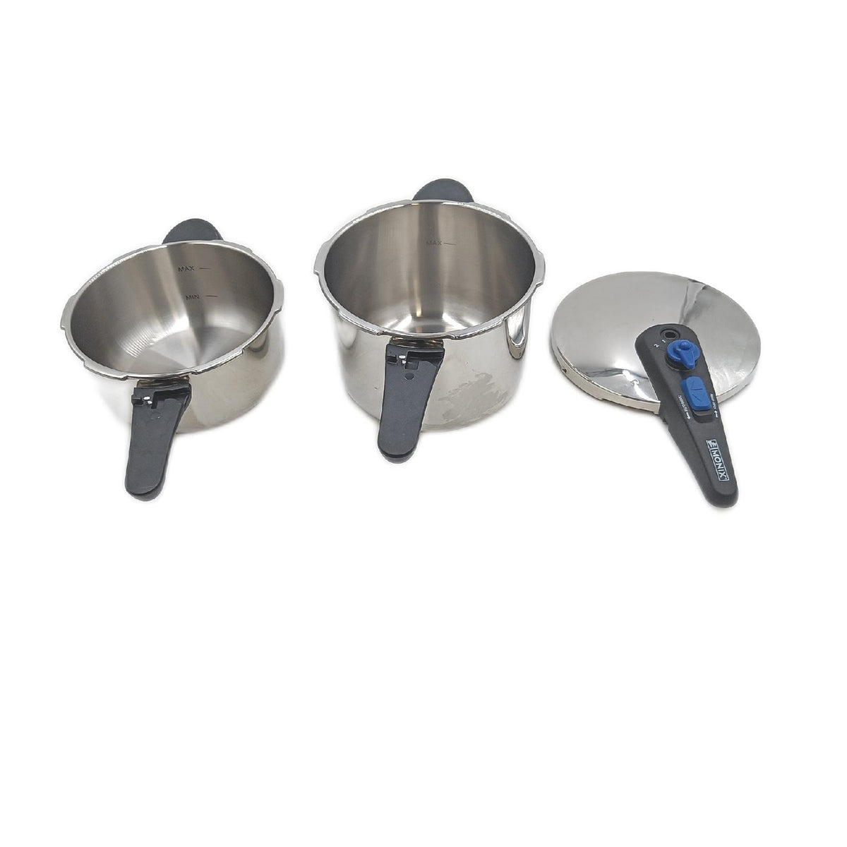 Monix Veloce Duo Set 4 Liter 6 Liter Schnellkochtöpfe ohne Dich