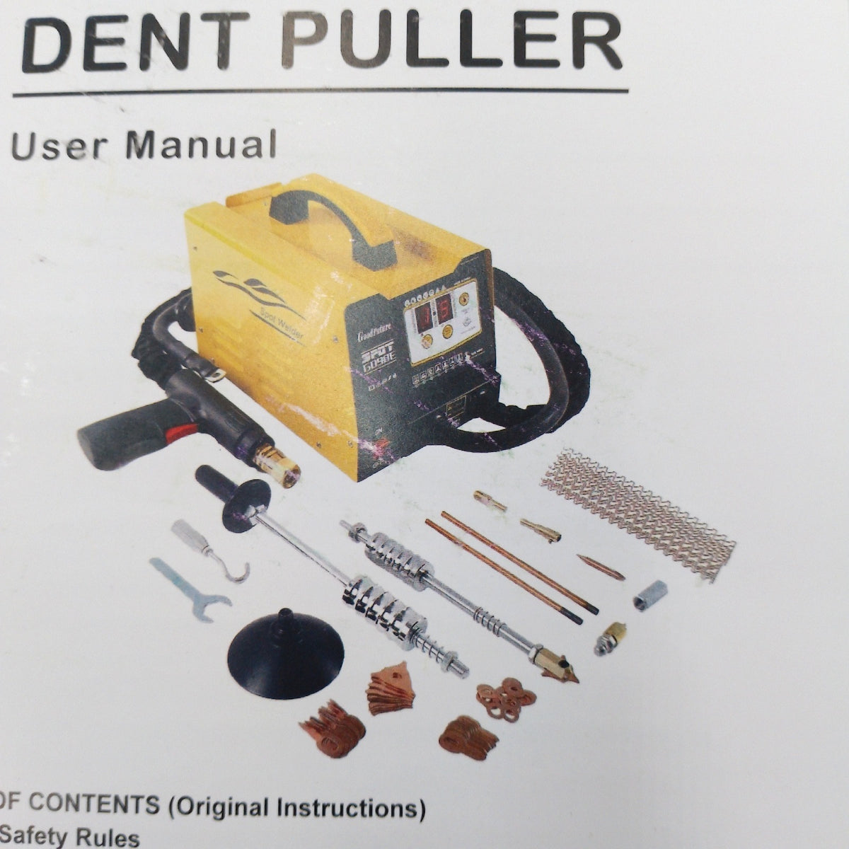 PLAYOCCAR 220V Karosserie Ausbeulspotter 3000W Spot Dent Puller Schweißer Reparatur Kit