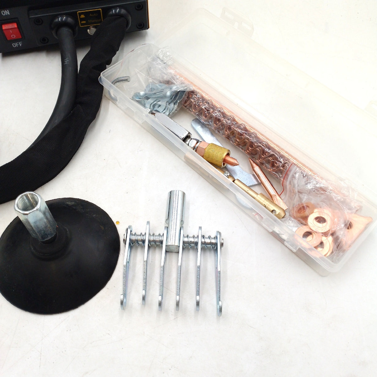PLAYOCCAR 220V Karosserie Ausbeulspotter 3000W Spot Dent Puller Schweißer Reparatur Kit
