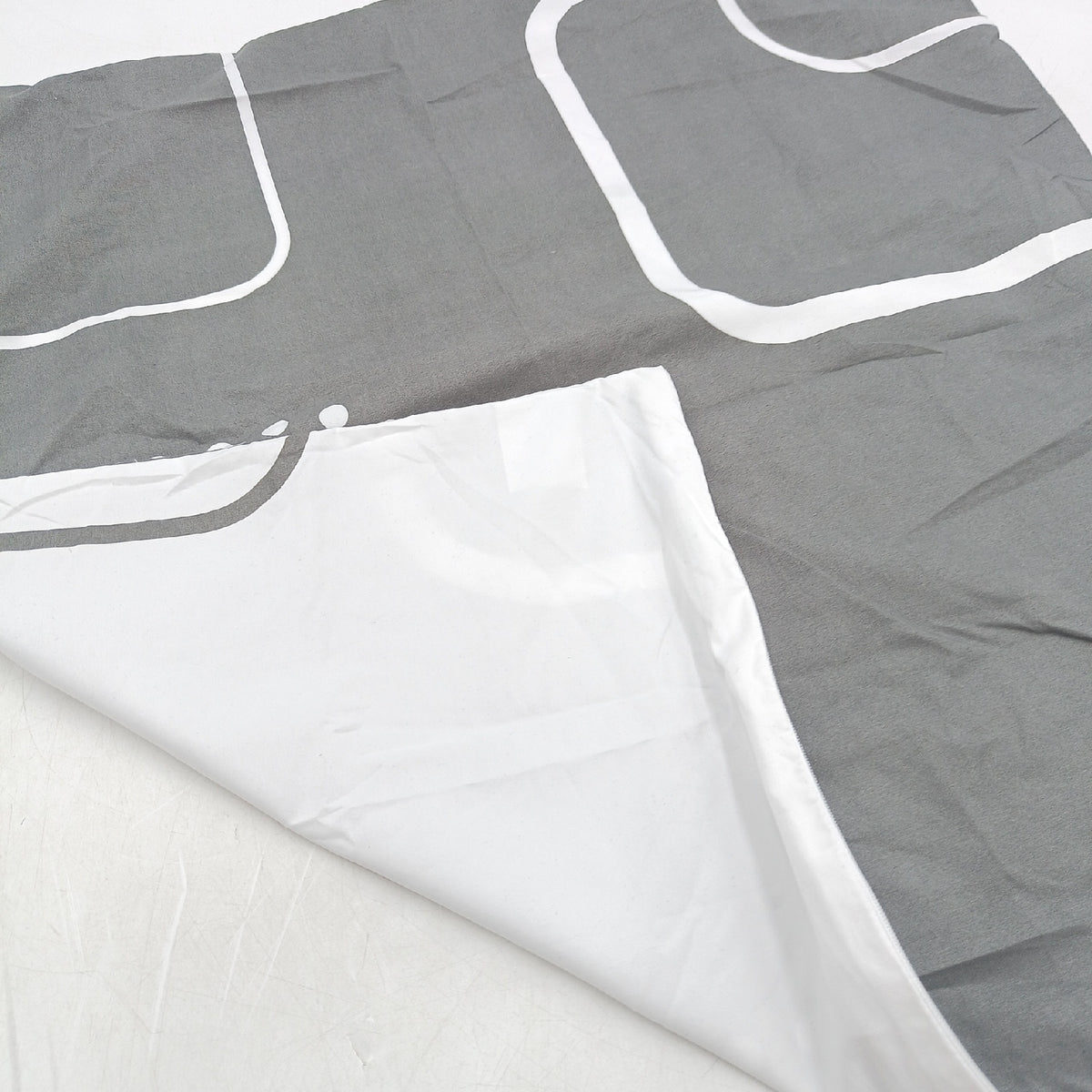 Dreamzie Bettbezug Bettwäsche Grautöne 200 cm Bett geometrisches Design Komfort