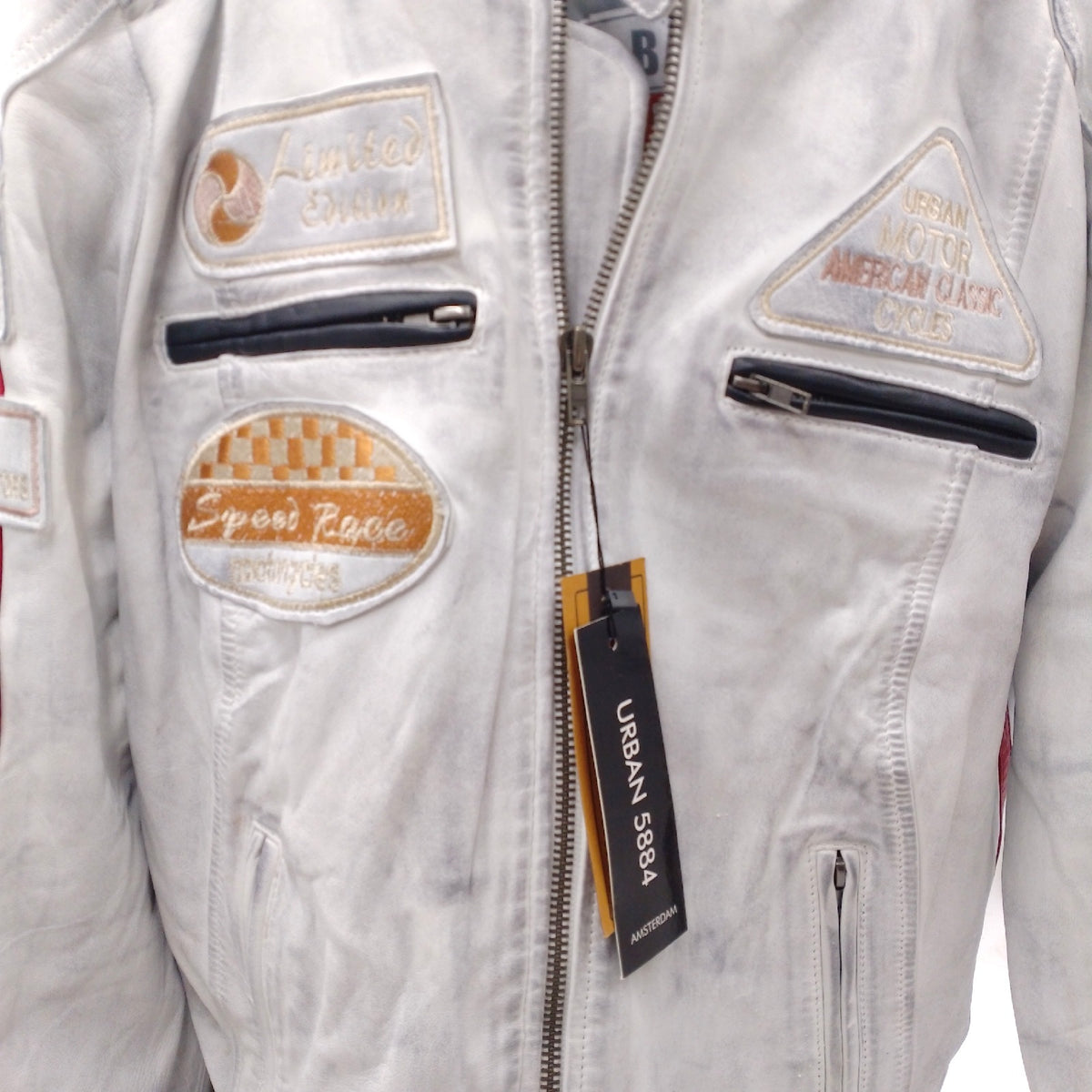 URBAN 5884 Motorradjacke Damen Protektoren Damenjacke aus Lammleder Protektoren