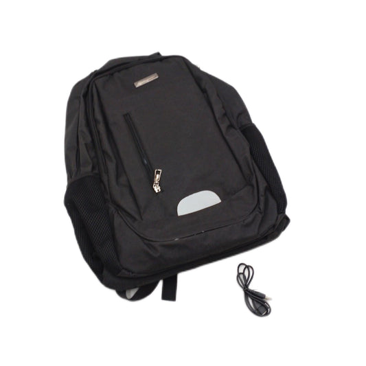 Waytex Unisex Lock USB Computer-Rucksack, Schwarz, Einheitsgröße