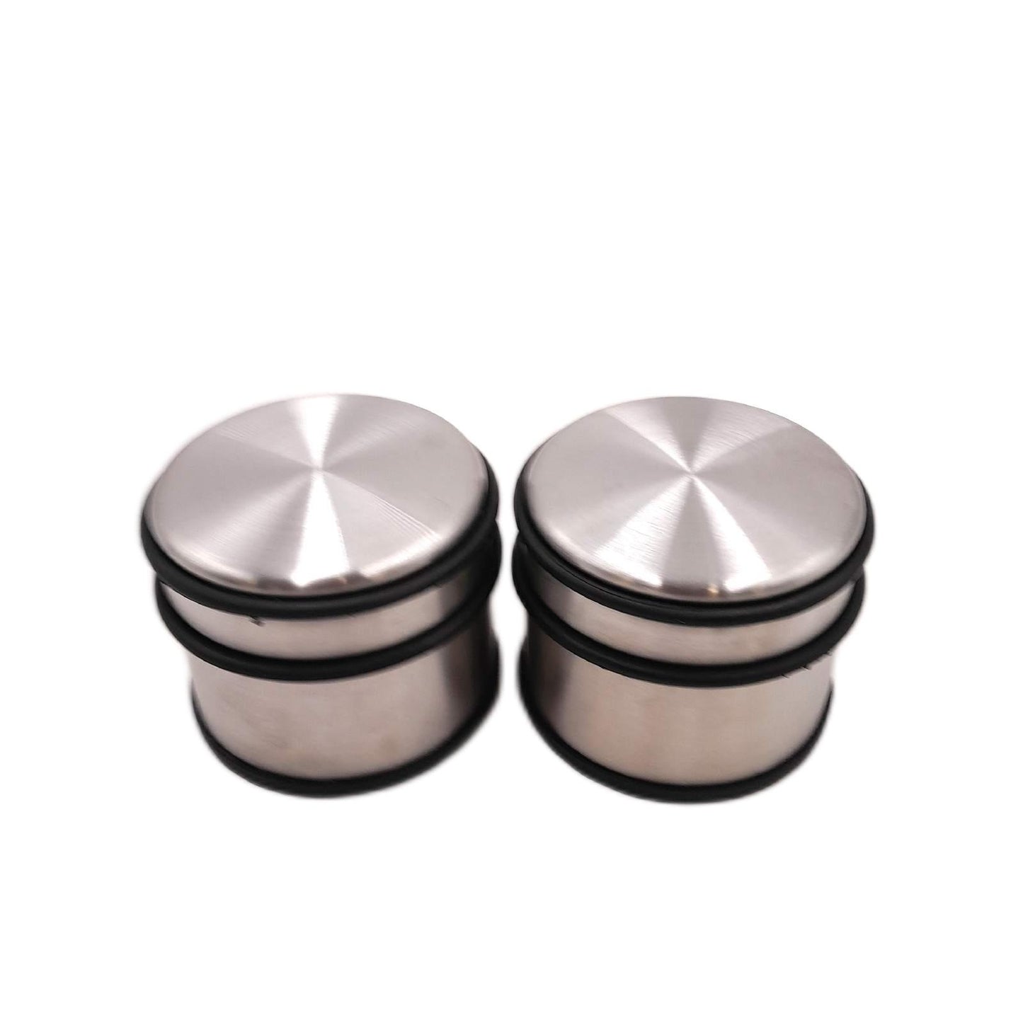 Relaxdays Türstopper Edelstahl Set Türzubehör HxD 75 x 9 cm schwer
