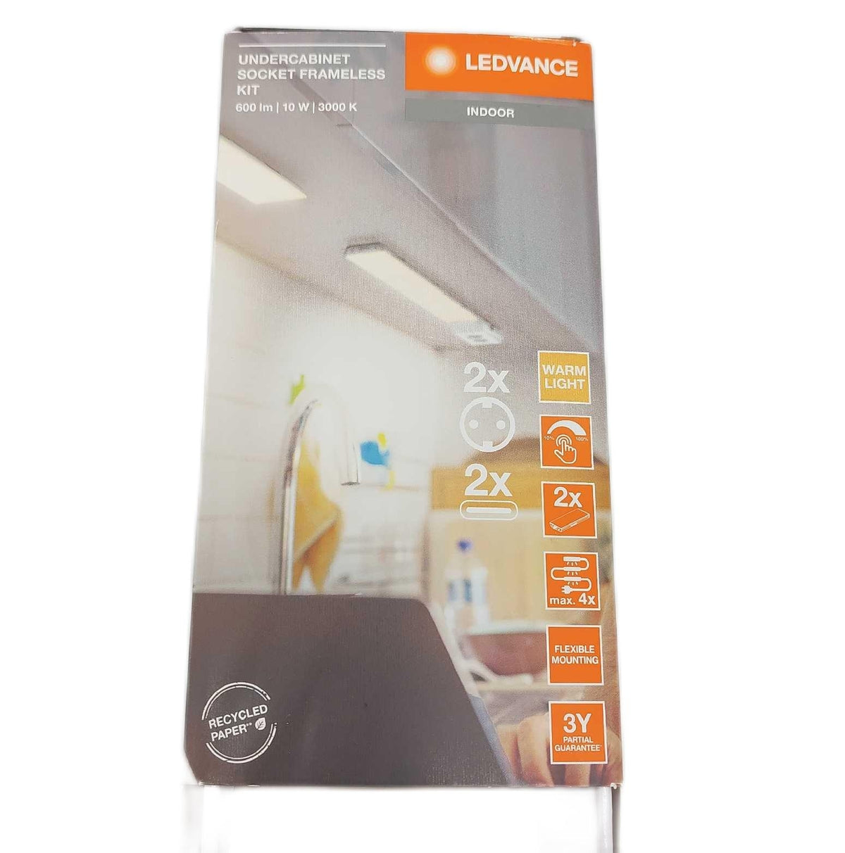 LEDVANCE Unterbauleuchte Beleuchtung Wall Lighting Modell mit Steckdosen und USB C Ansch