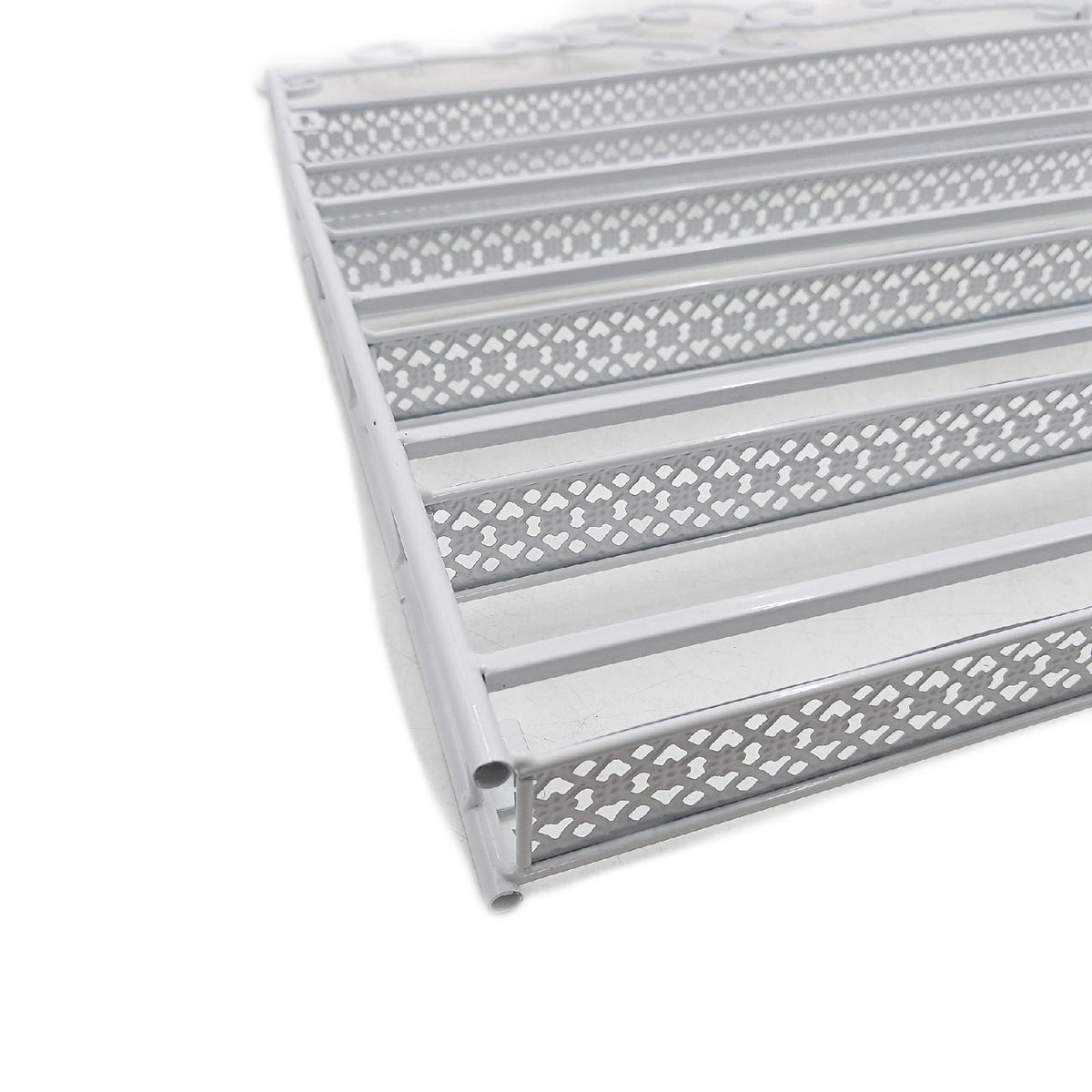 Funkeen 6stöckiges Nagellackregal aus Metall rund Wandregal Aufbewahrung Schminktisch Organizer Weiß