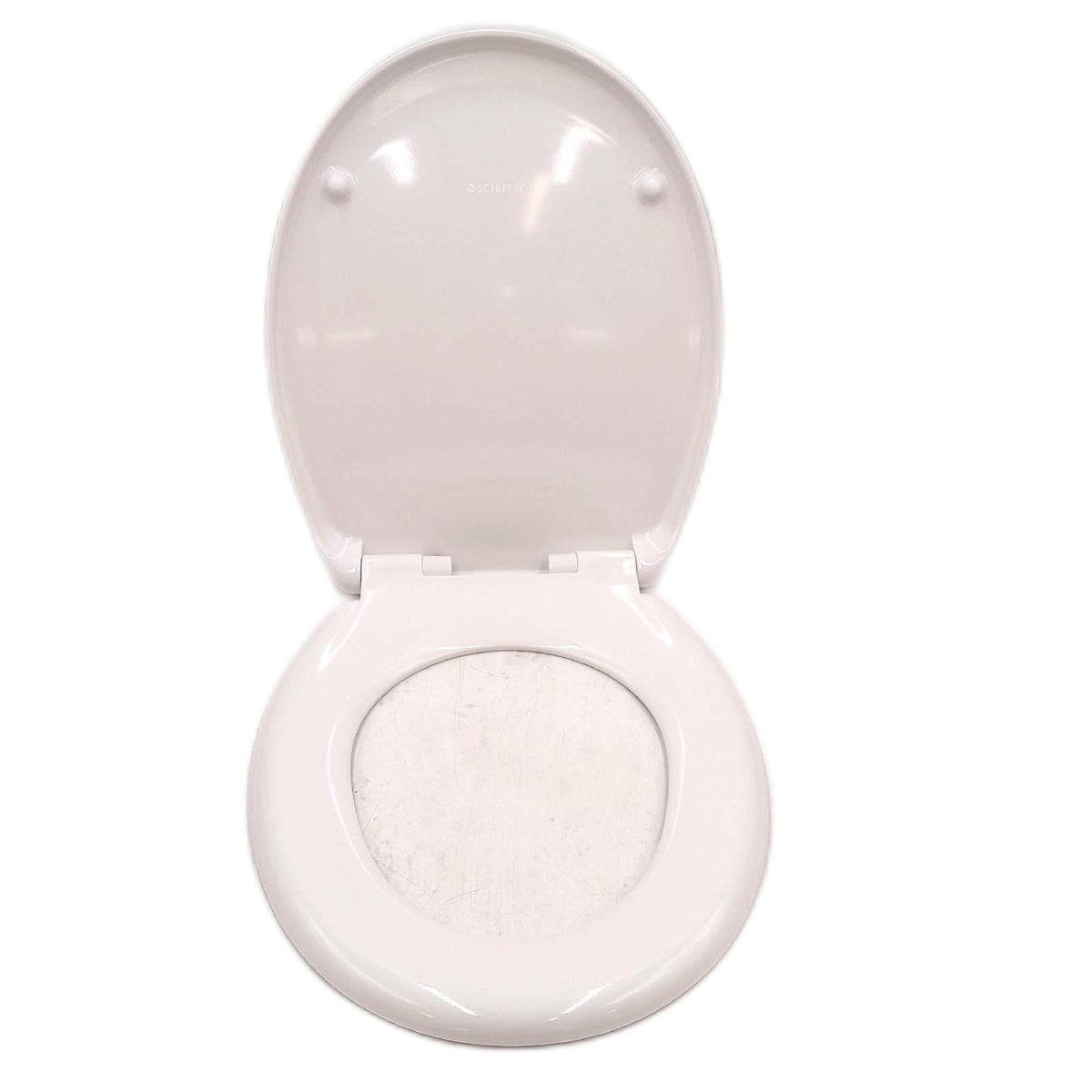 SCHÜTTE Oval WC Sitz Absenkautomatik Abnehmbarer Klodeckel bruchsicher Duroplast Weiß