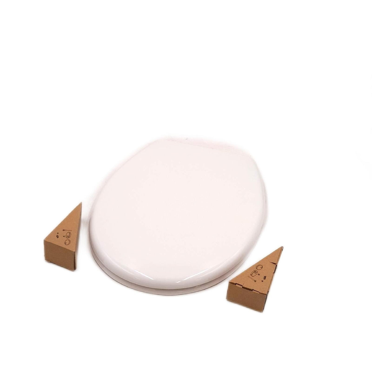 SCHÜTTE Oval WC Sitz Absenkautomatik Abnehmbarer Klodeckel bruchsicher Duroplast Weiß