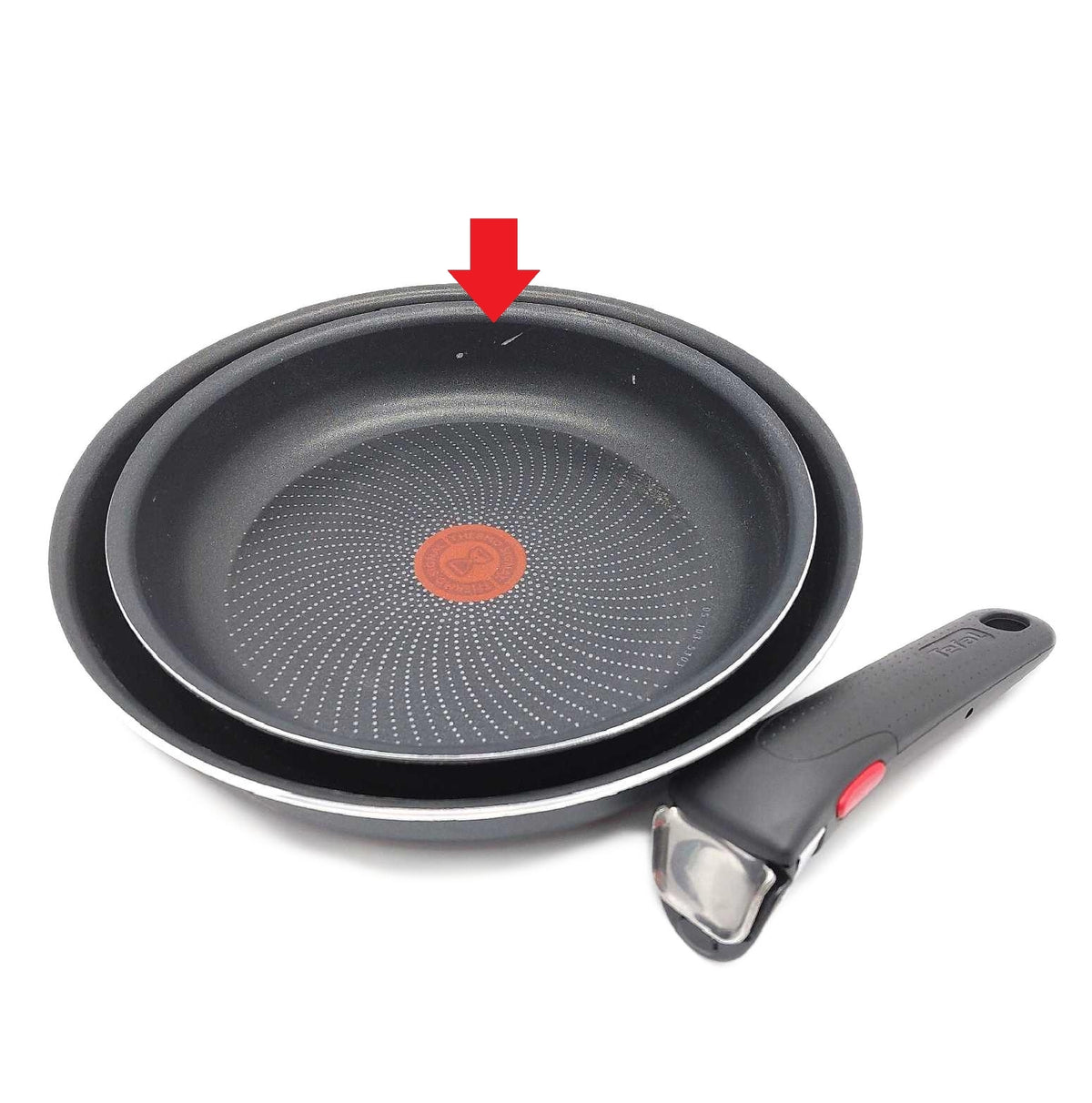 Tefal Ingenio Enjoy 3 teiliges Pfannenset abnehmbarer Griff tie