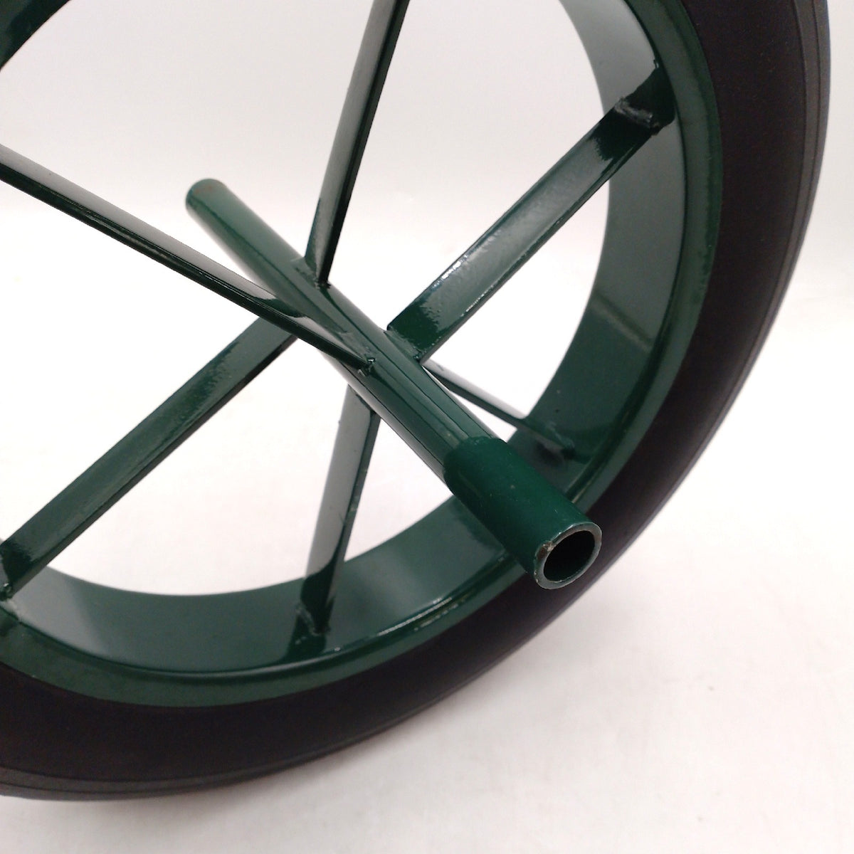 WERKA PRO pannensicheres Rad 15 Zoll 385 x 66 mm Hartreifen Achse 20 mm