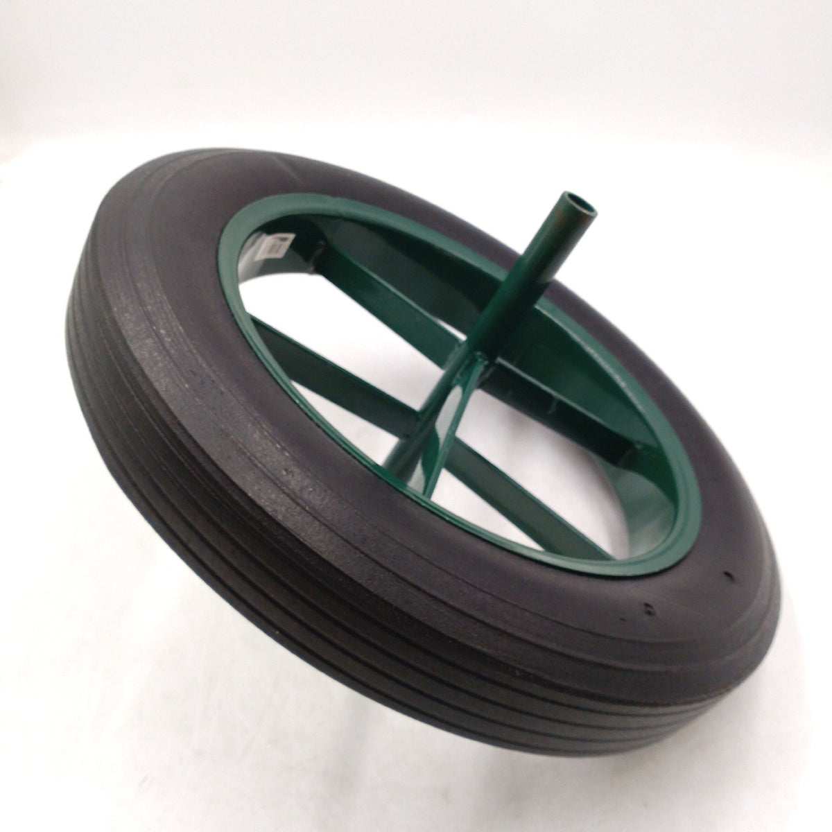 WERKA PRO pannensicheres Rad 15 Zoll 385 x 66 mm Hartreifen Achse 20 mm