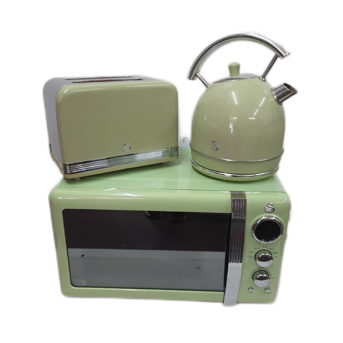Swan Retro Frühstücks Set 1,8 L Wasserkocher 2 Scheiben Water Housewares