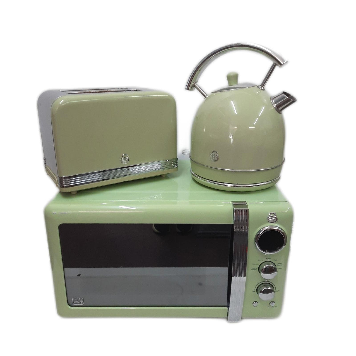 Swan Retro Frühstücks Set 1,8 L Wasserkocher 2 Scheiben Water Housewares