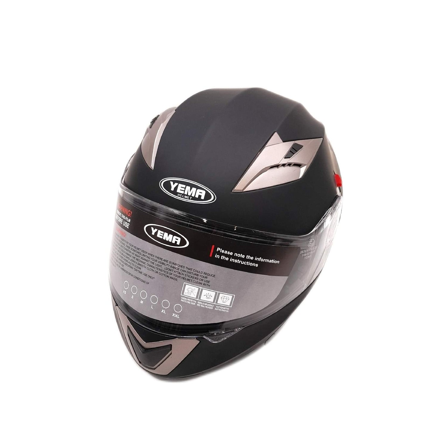 YEMA Motorradhelm Rollerhelm Sicherheit YM 925 Modular Herren Damen unverzichtbar