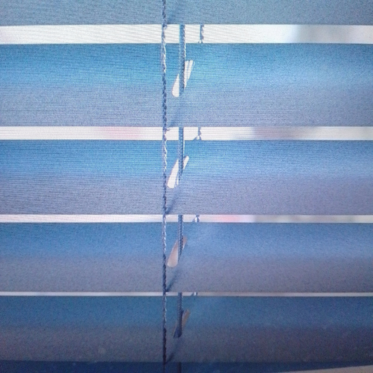 Deco Company Aluminium-Jalousien zum Anstecken Blau Silber 100 x 175 cm
