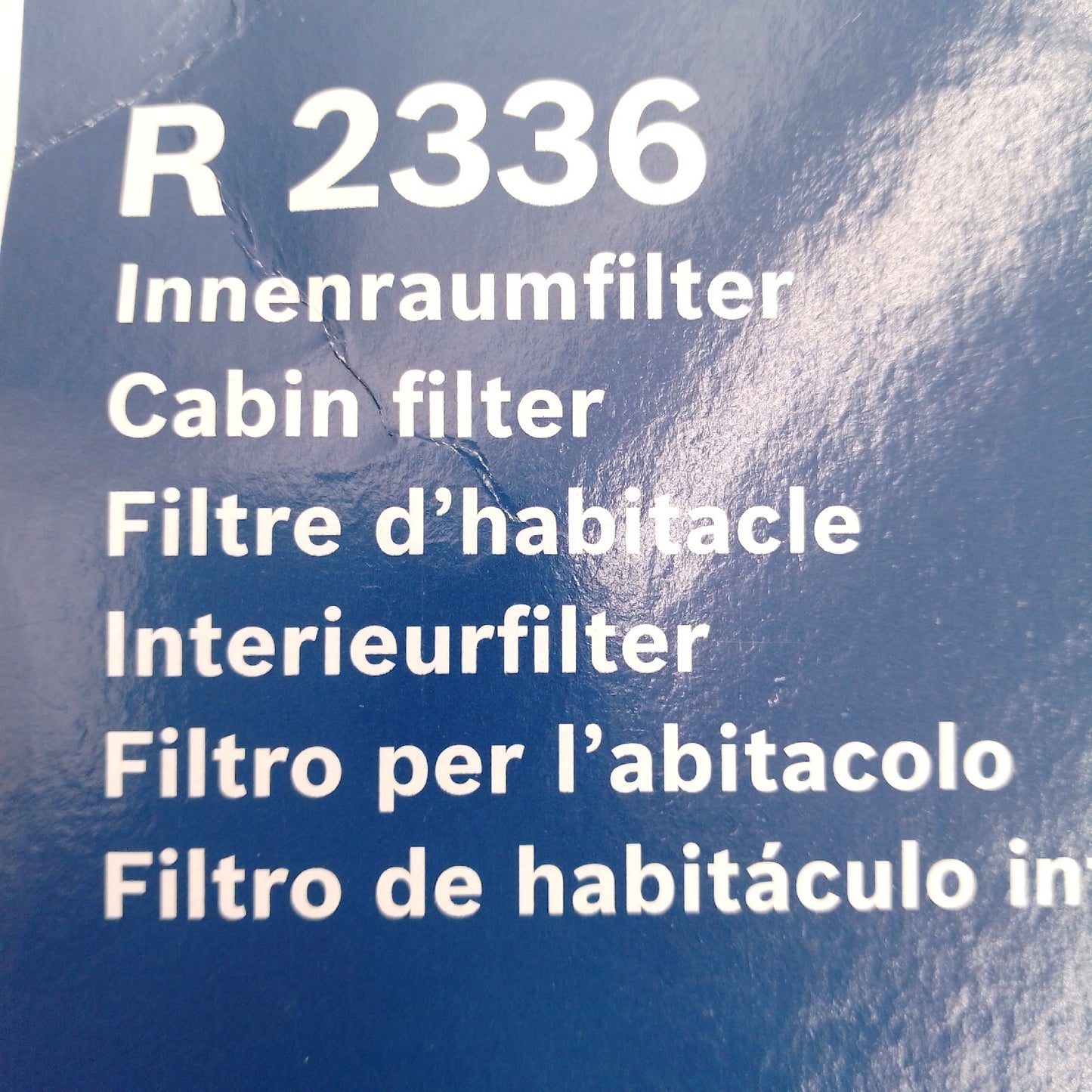 Bosch Innenraumfilter Autozubehör R2336 Aktivkohle Filter Ersatz Teil Reinigung