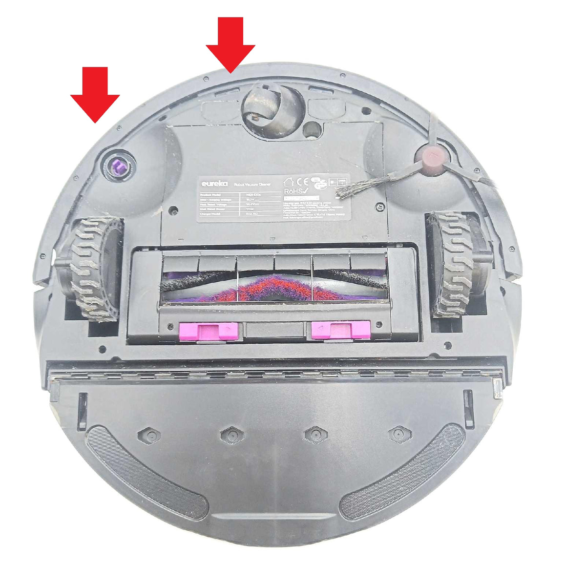 EUREKA E20 Evo Plus Saugroboter mit Wischfunktion Absaugstation beutelloser, Saugroboter 10000 Pa, Saug Wischroboter mit Selbstentleerung, Anti-Wickel für Tierhaare, Hartböden, Teppiche