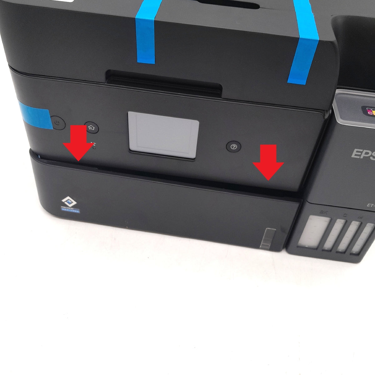 Epson EcoTank ET 4950 Tintentankdrucker Transportschaden Rückseite geb