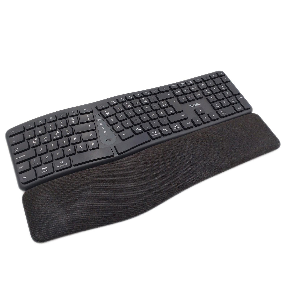 Trust Arvia Leise Ergonomische Kabellose Tastatur QWERTZ Ohne Dongle