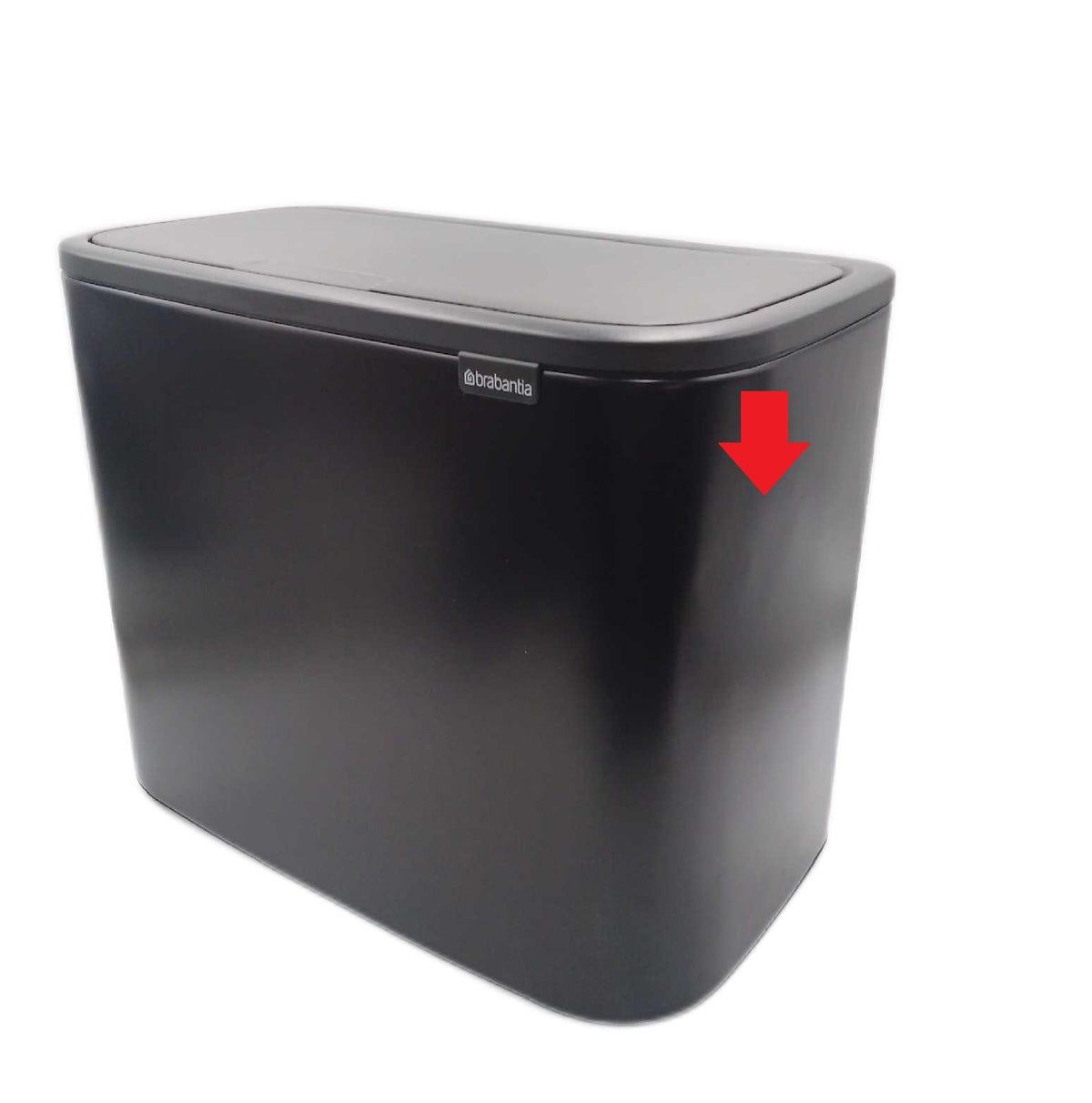 Brabantia Abfalleimer Haushaltswaren 36L Mattschwarz für Küche Ordnungssystem