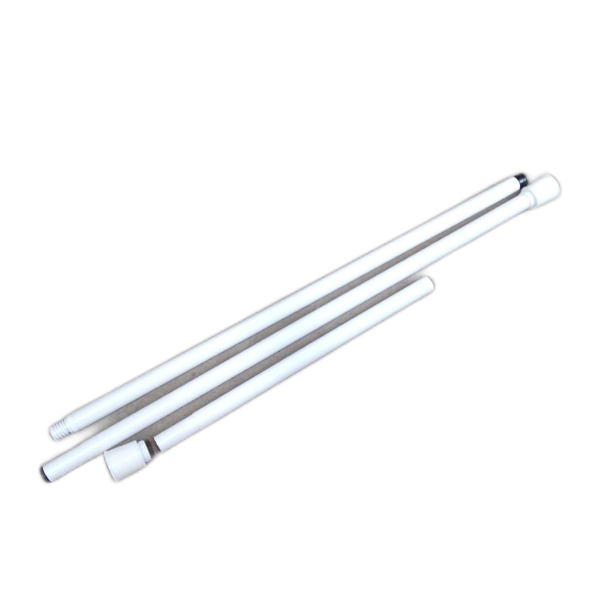 Lobux Gardinenstange ohne bohren weiß teleskopstange 260-350 cm vorhangstange 32 mm