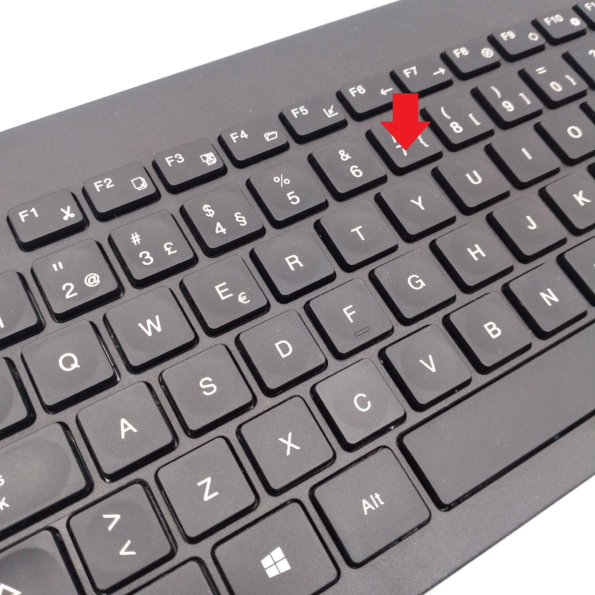 UNYKAch Kabelloses Tastatur- und Maus-Set MK212 Pro Slim 105 Membrantasten