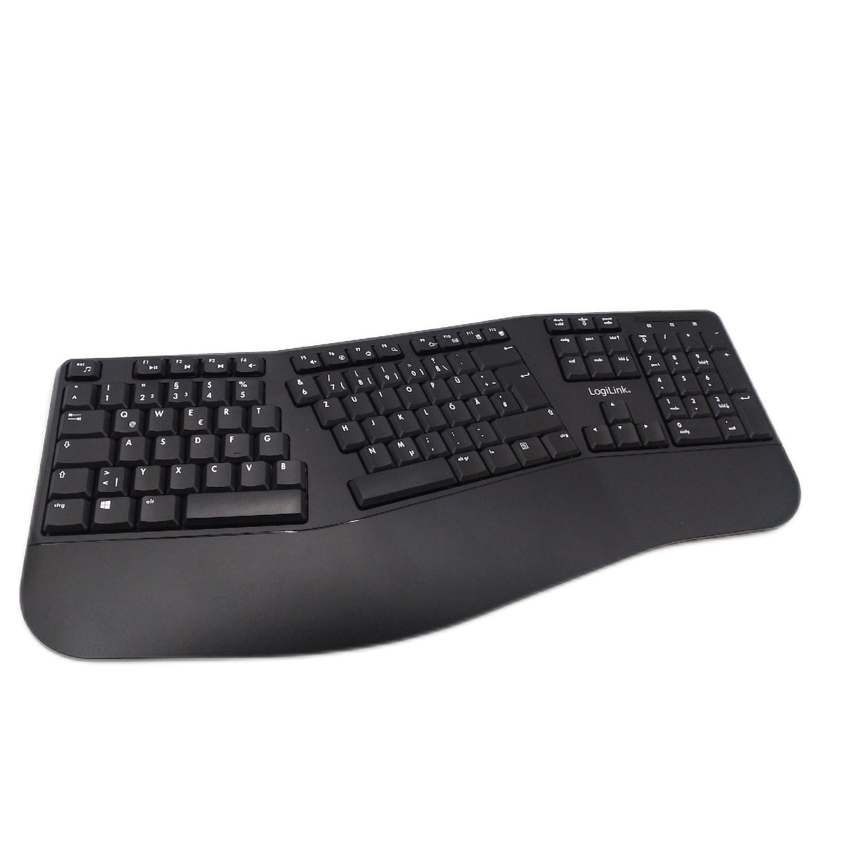 LogiLink Ergonomische Funk Tastatur geteilte Tastatur ohne Maus