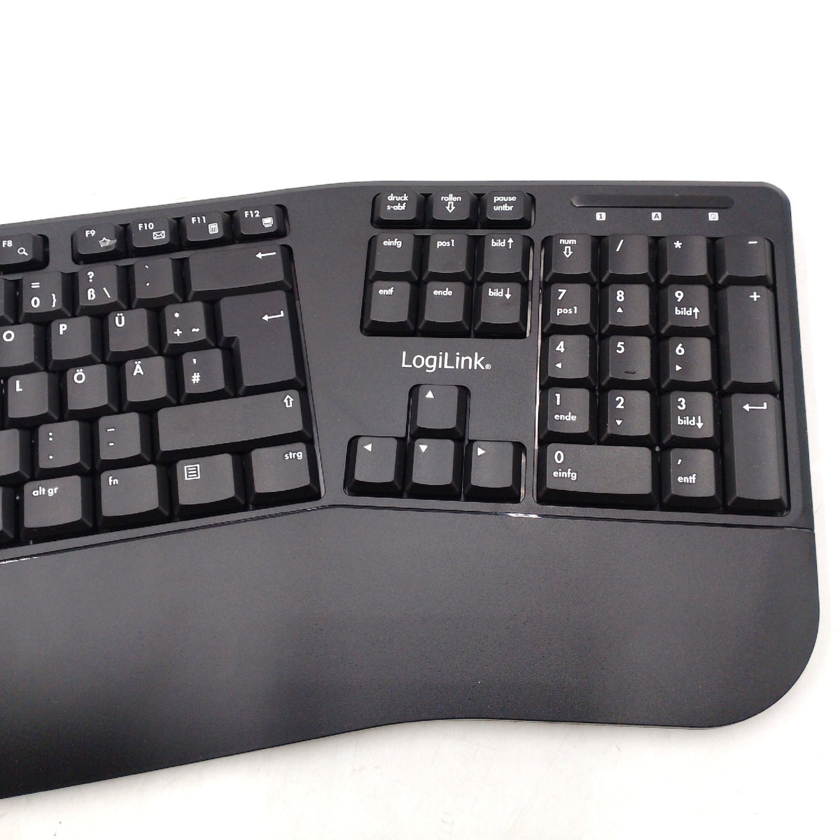 LogiLink Ergonomische Funk Tastatur geteilte Tastatur ohne Maus