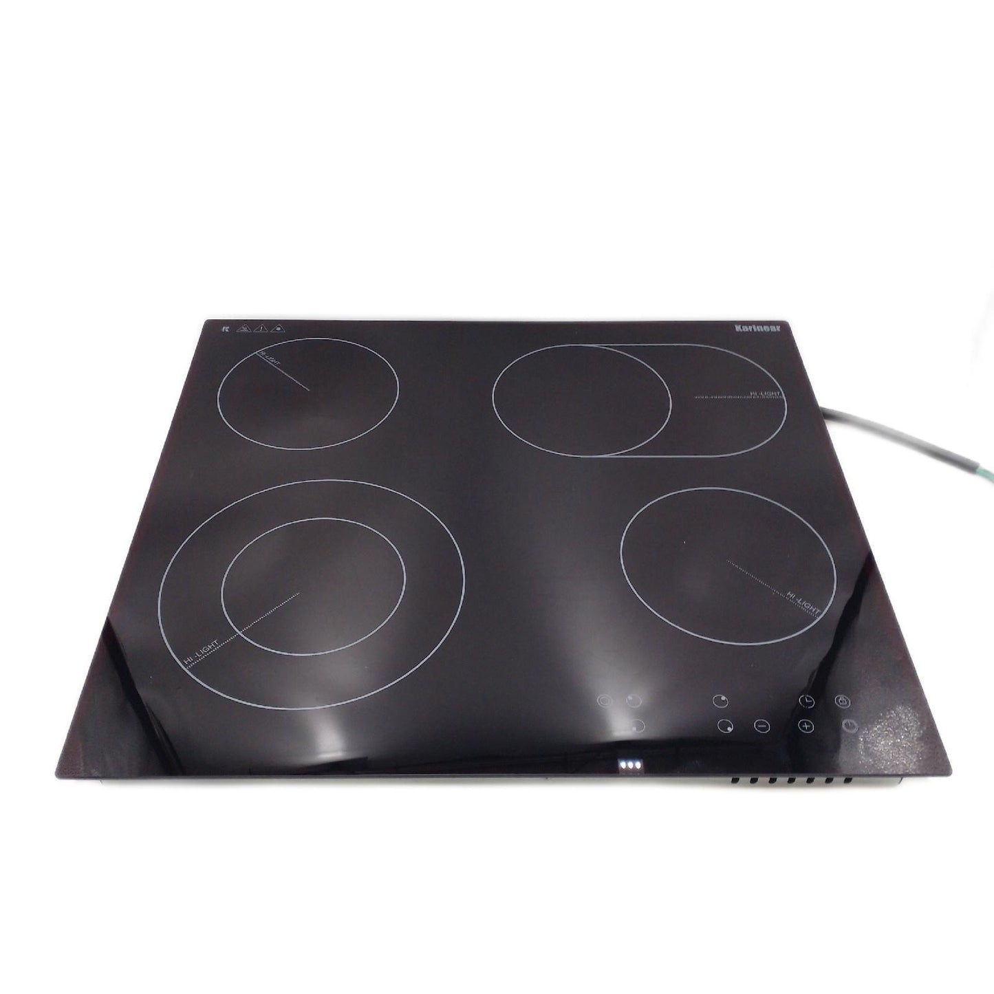 Karinear Glaskeramikkochfeld Kochfeld Küche 4 Platten Autark Doppelter Cooking