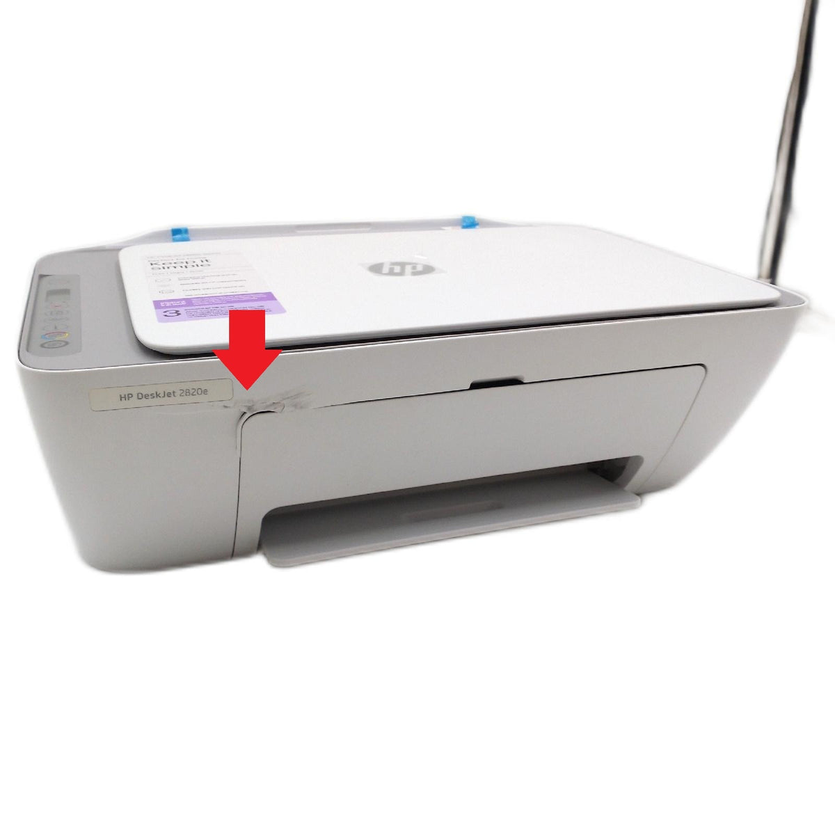 Hp Deskjet 2820E Multifunktionsdrucker unvollständig ohne Tintenpatron