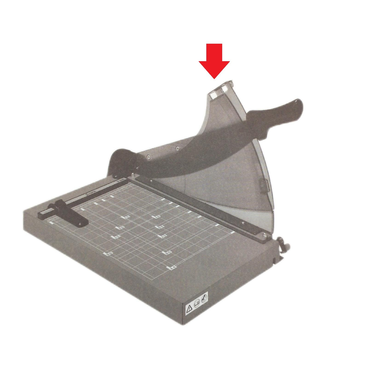 Olympia G 3640 Premium Hebelschneider unvollständig Schutz fehlt