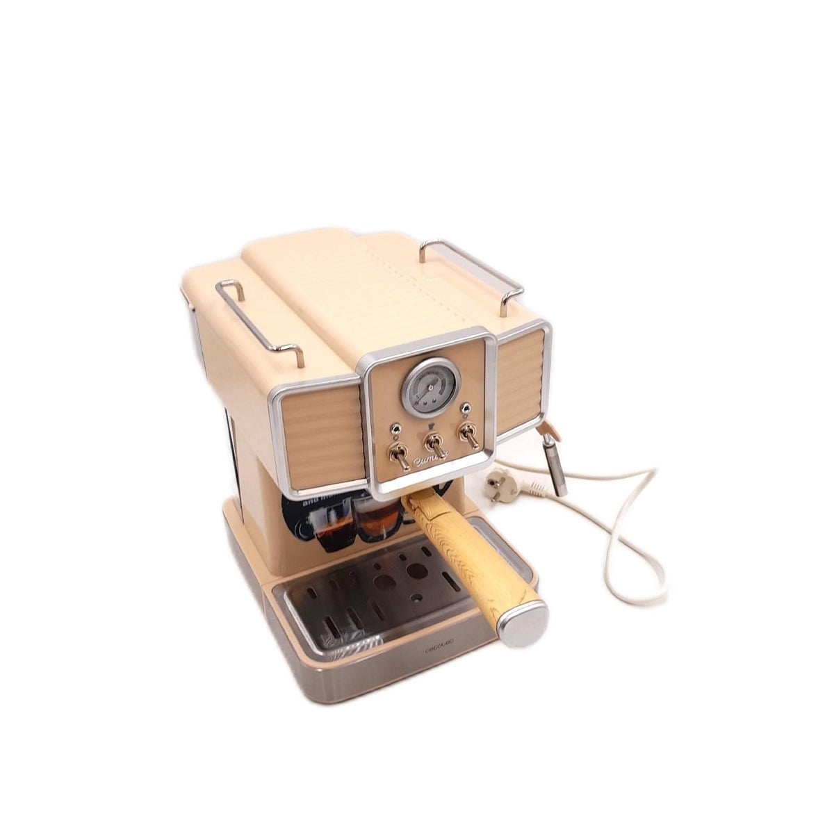 Cecotec Espressomaschine Power Espresso hellbeige defekt startet nicht Regler defekt
