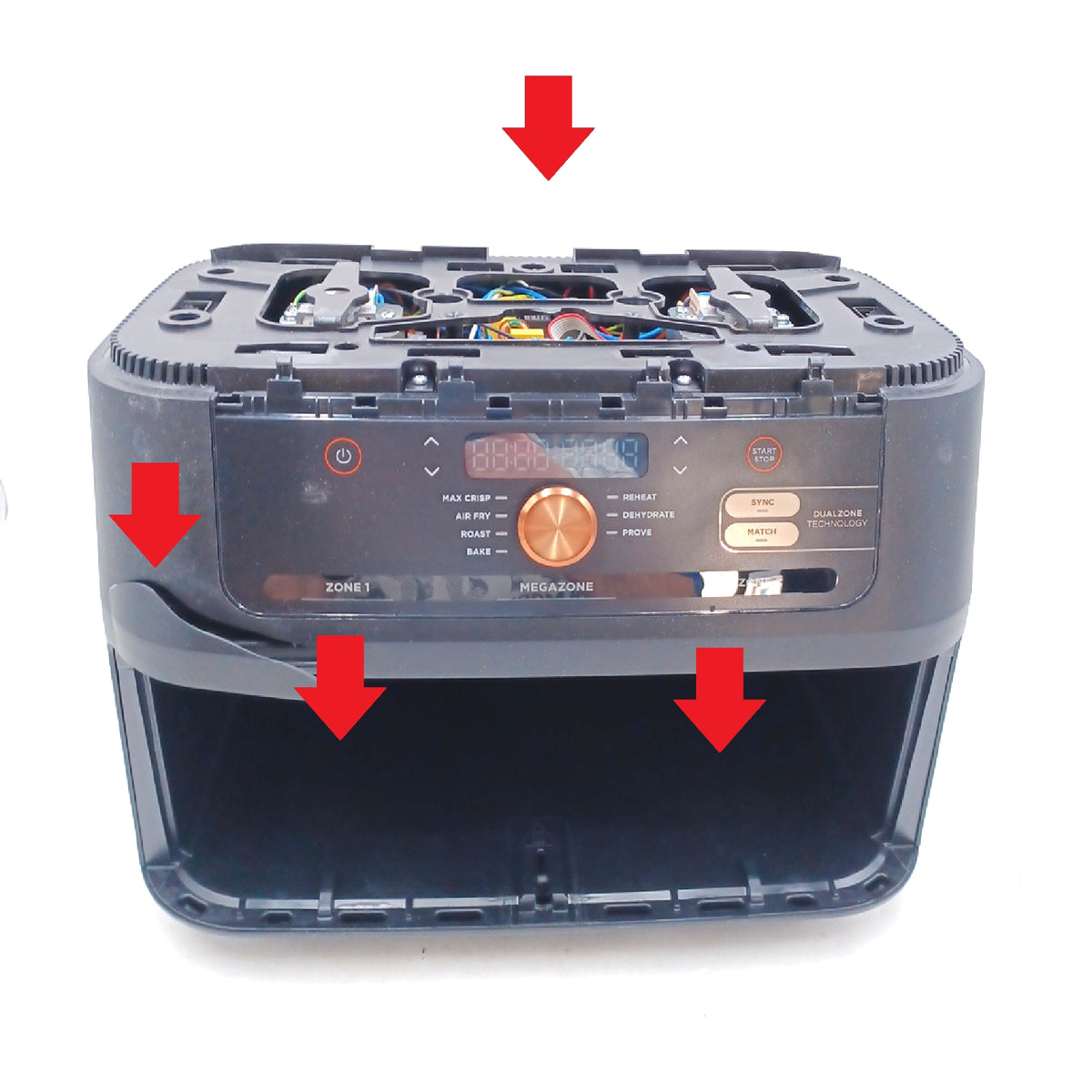 Ninja Foodi FlexDrawer Dual Zone Heissluftfritteuse 104 Fach Defekt