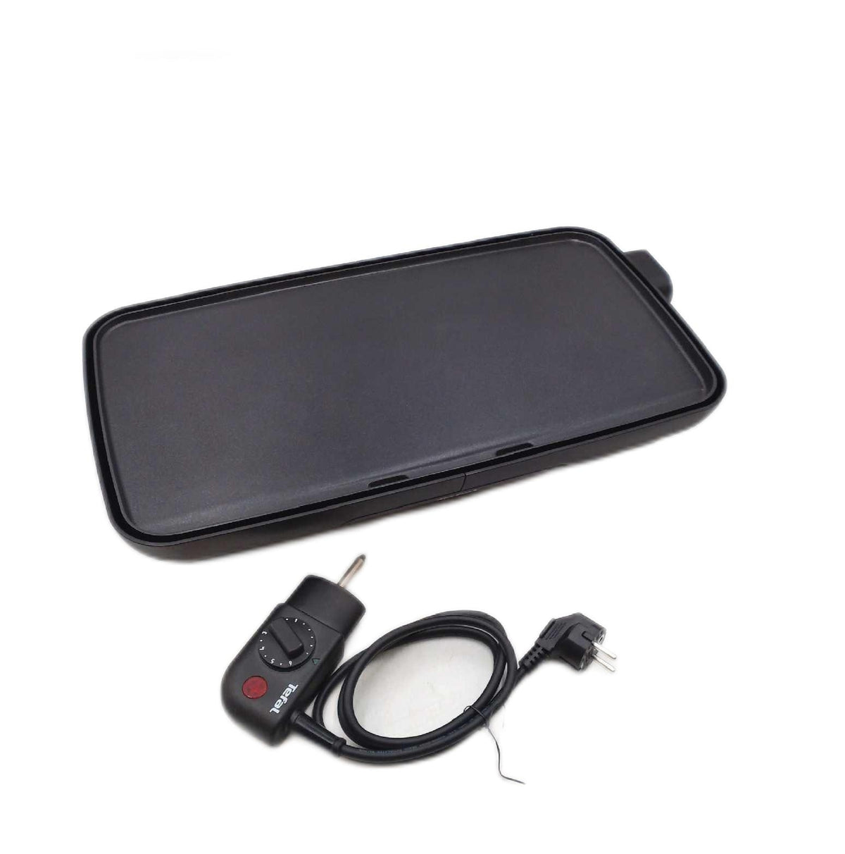 Tefal CB501812 Plancha Elektrischer Tischgrill 2000 W extra große Grillfläche Antihaftbeschichtung Thermostat schwarz
