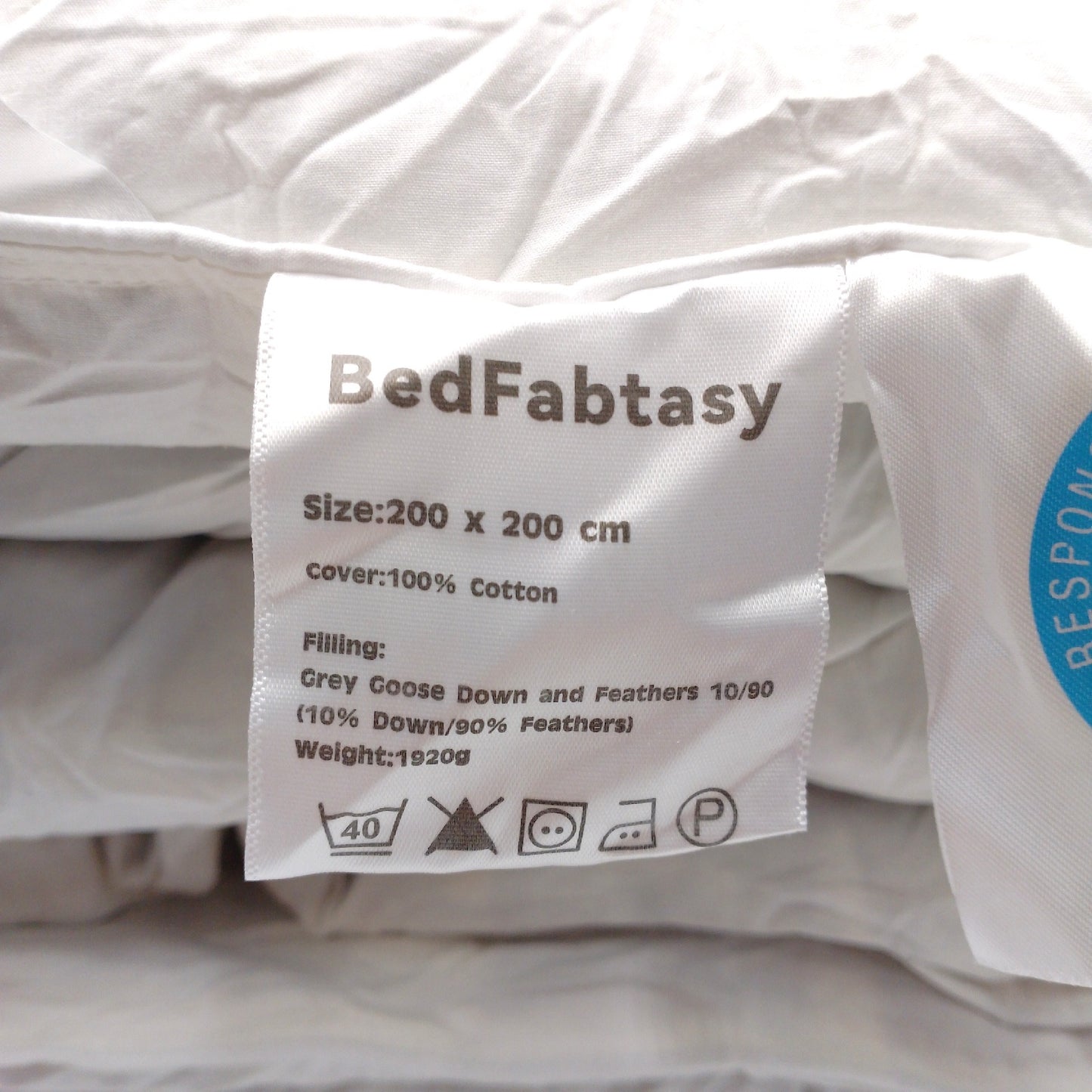 BedFabtasy Doppelbettdecke Bettwaren Schlafzimmer Gansfedern Daunendecke Luxus
