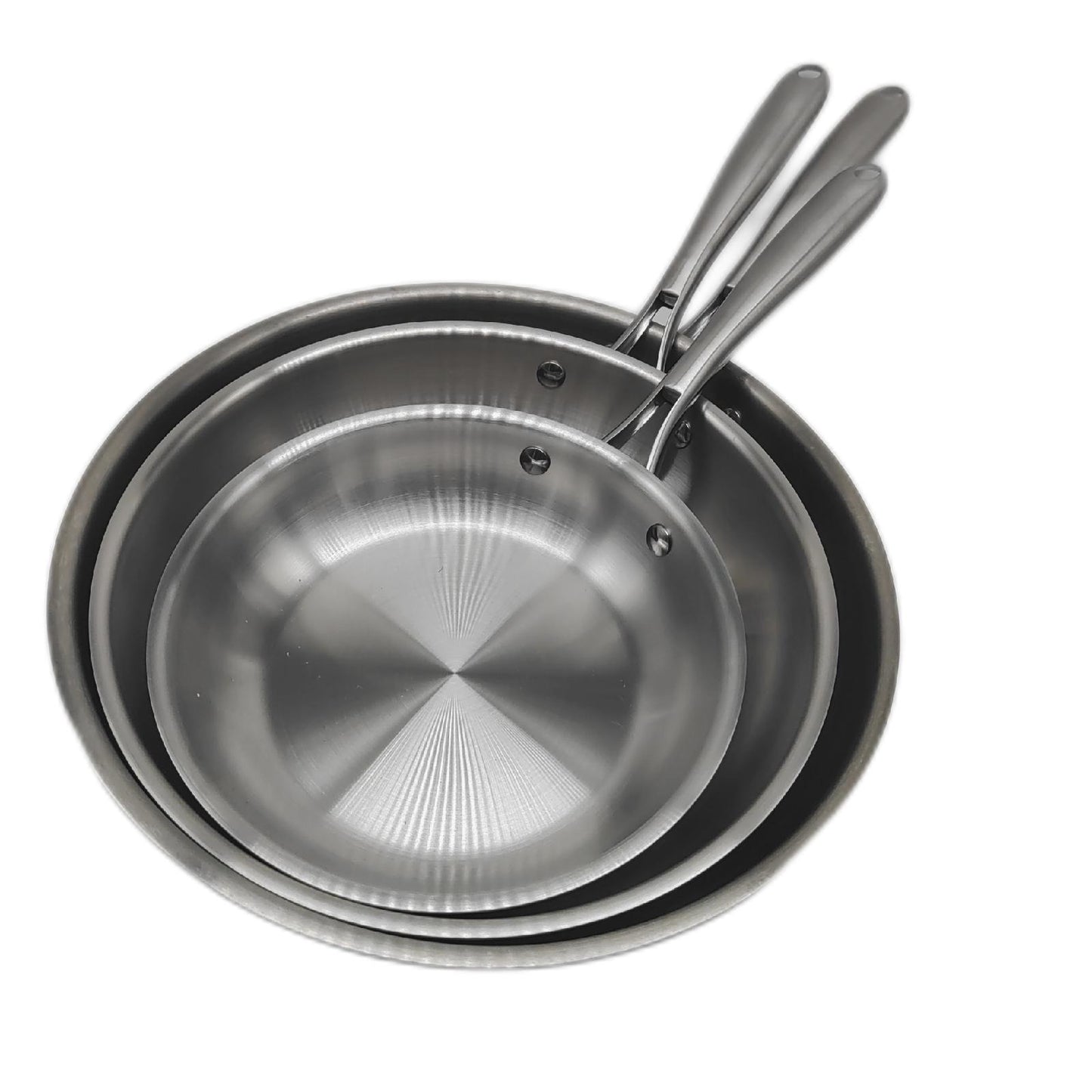 COOKNANO Pfannenset Kochgeschirr Edelstahl 20 26 30 cm un