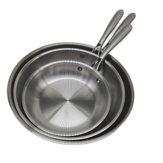 COOKNANO Pfannenset Kochgeschirr Edelstahl 20 26 30 cm un