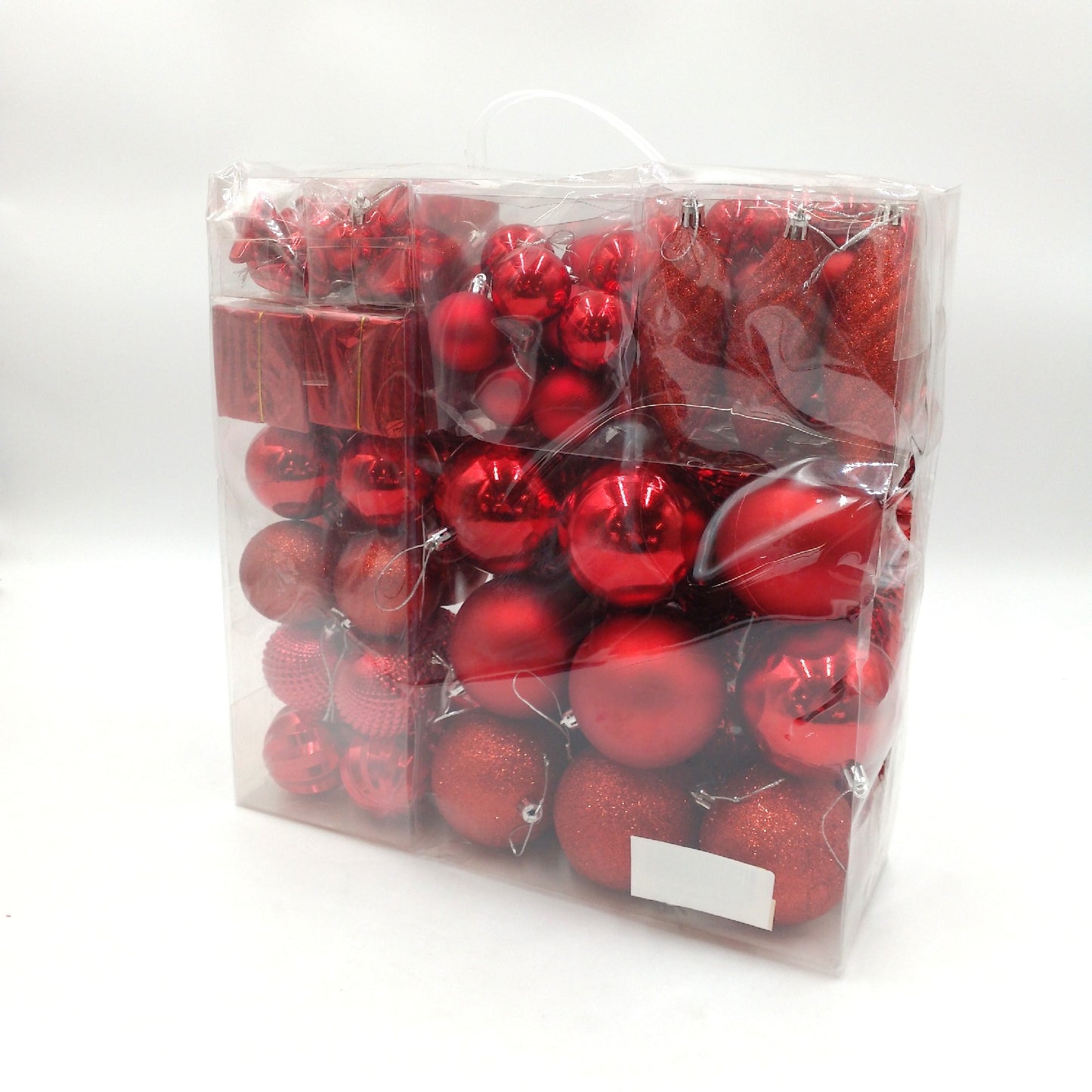 Relaxdays Weihnachtskugeln Weihnachtsbaumdekoration Kunststoff 110er Set Farbig Festlich Dek