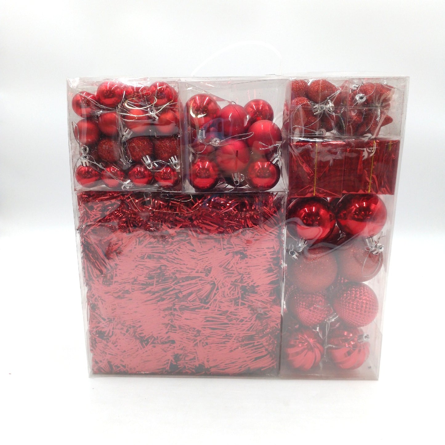 Relaxdays Weihnachtskugeln Weihnachtsbaumdekoration Kunststoff 110er Set Farbig Festlich Dek