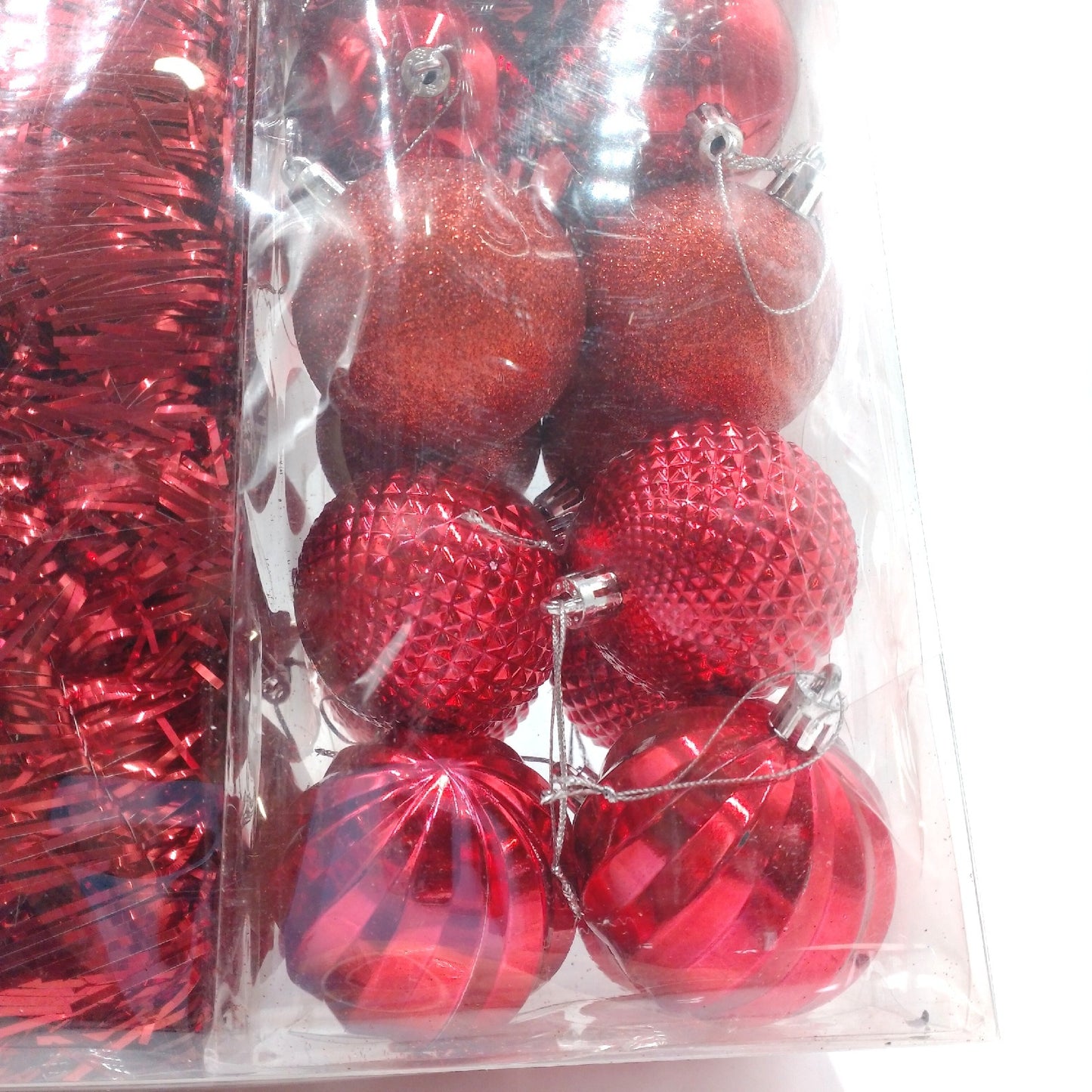 Relaxdays Weihnachtskugeln Weihnachtsbaumdekoration Kunststoff 110er Set Farbig Festlich Dek
