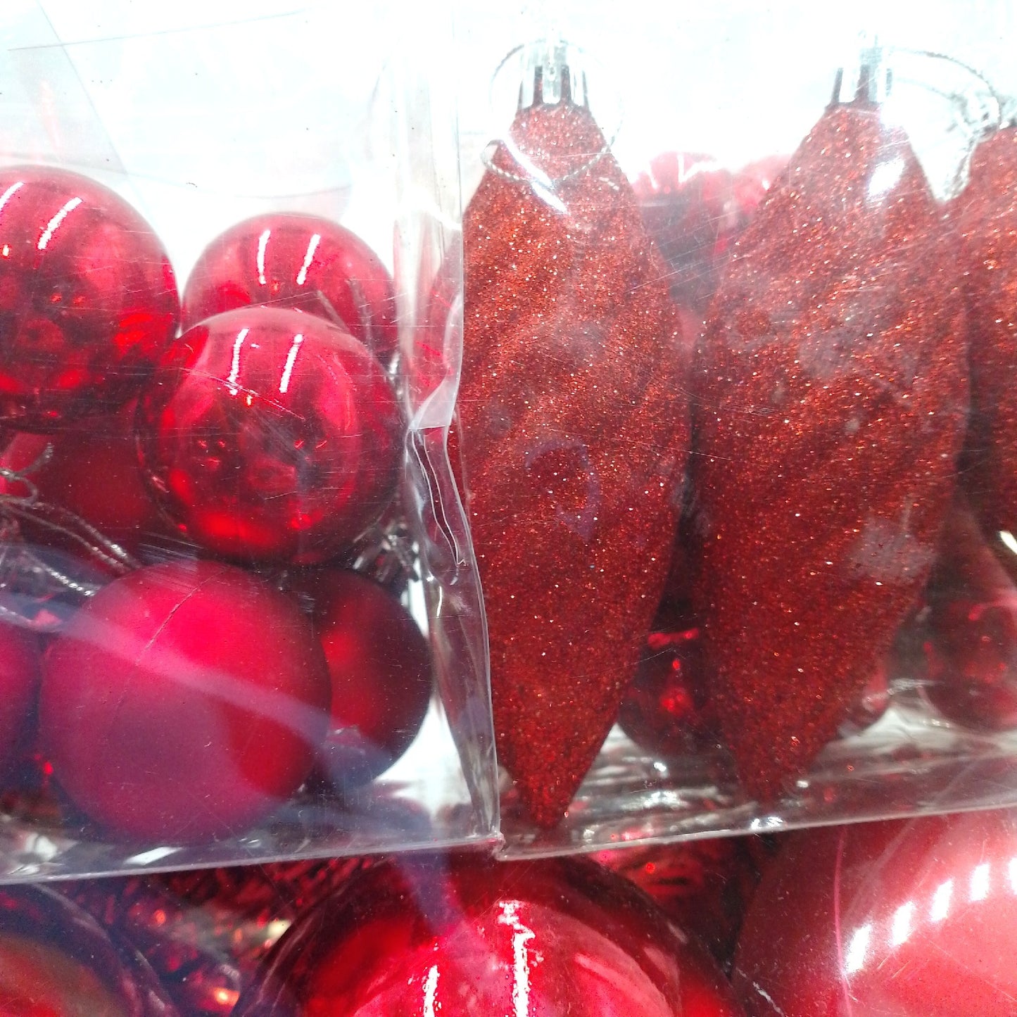 Relaxdays Weihnachtskugeln Weihnachtsbaumdekoration Kunststoff 110er Set Farbig Festlich Dek