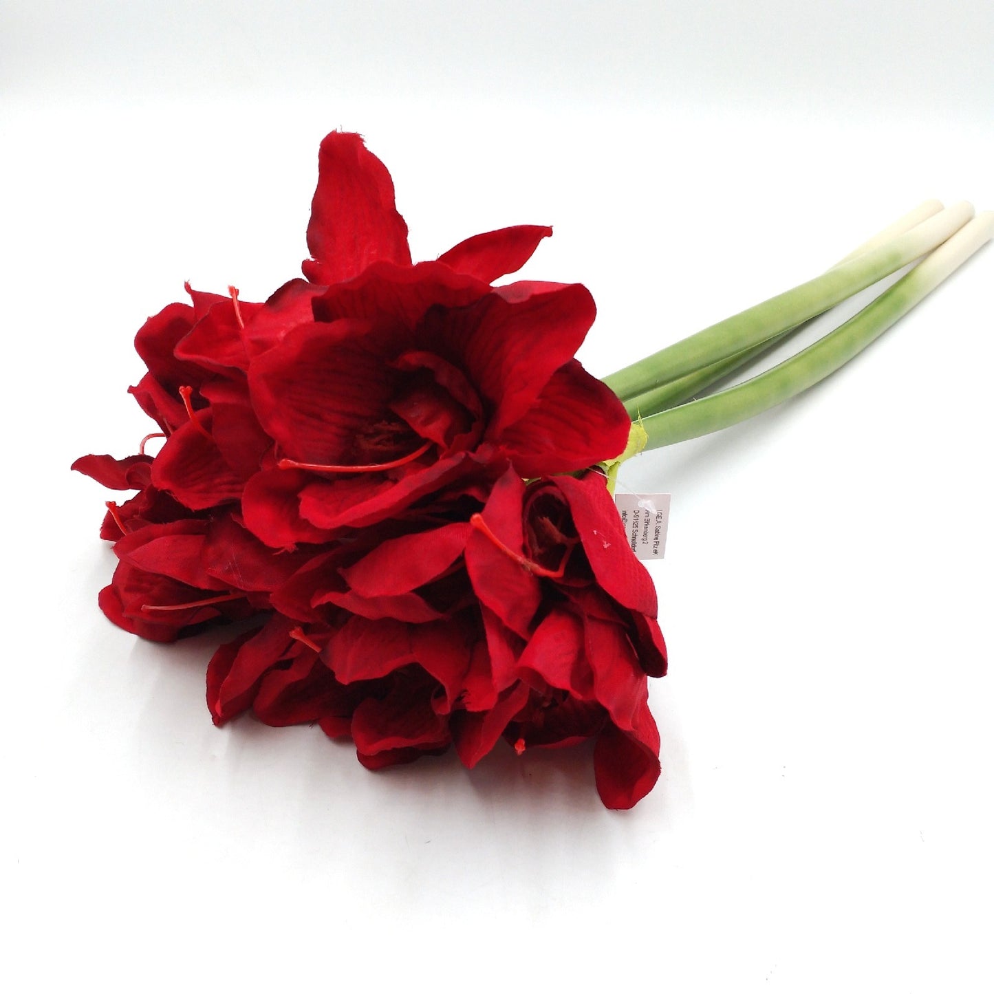 Flair Kunststielblume Deko Amaryllis naturgetreue Blüte Wohnaccess