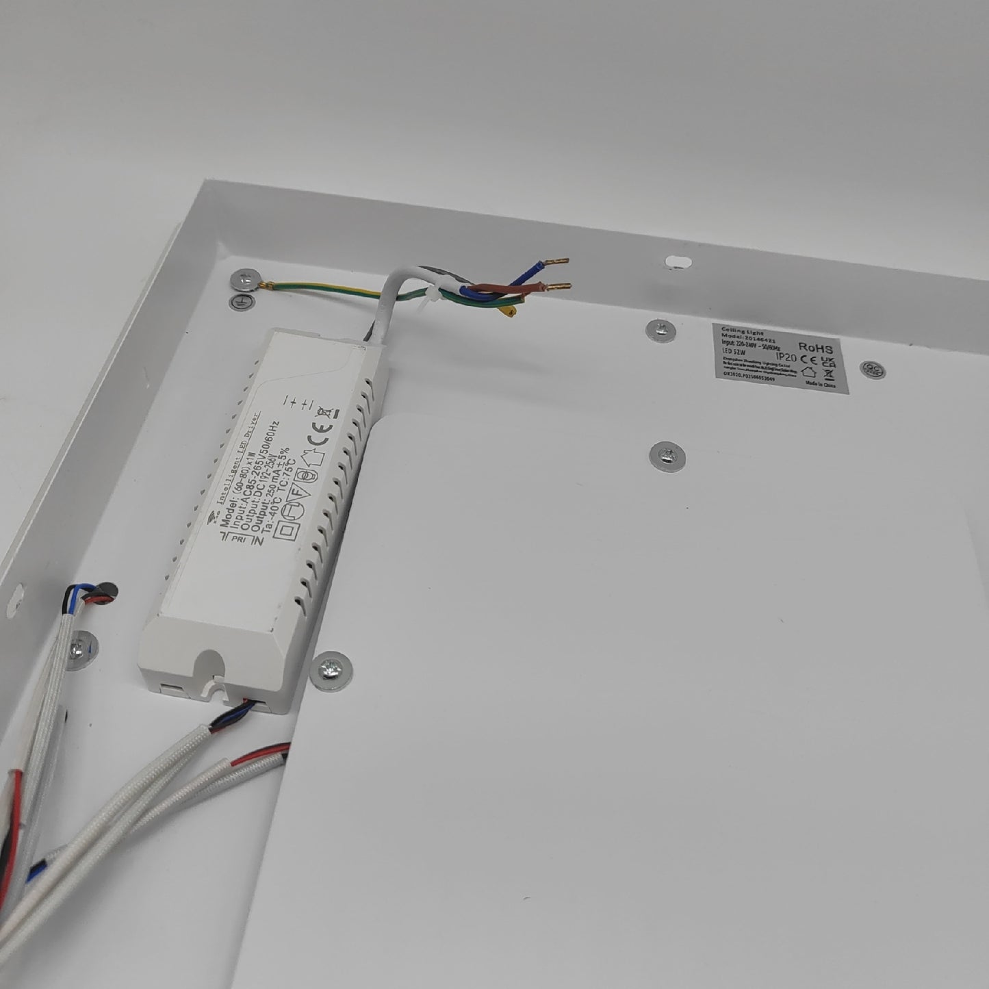 Comely LED Deckenleuchte Beleuchtung Wohnzimmer Modell 52W Dimmbar Quadrat Weiß Lam