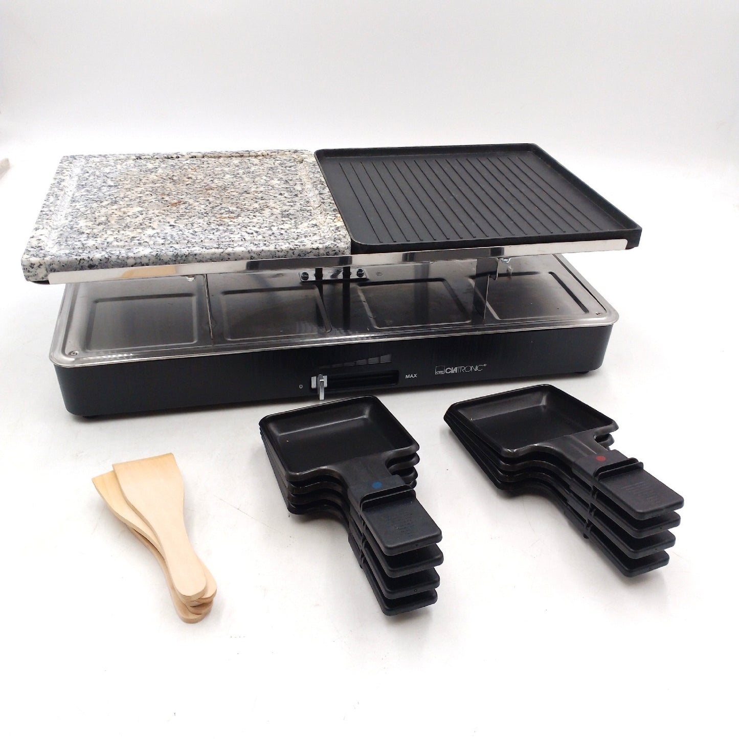 Clatronic Grillplatte Zubehör Küche Raclette Grill für vielseitiges Kochen