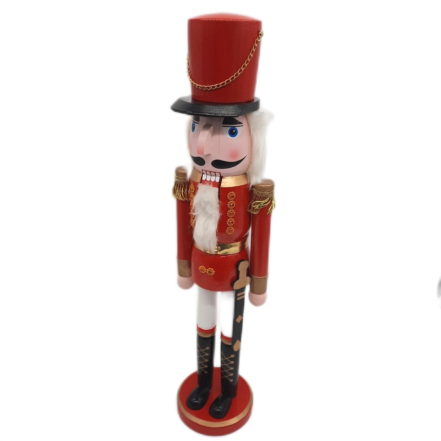 Dekoheld Nussknacker Figur Weihnachtsdekoration Soldat Rot Metallic Klassisch
