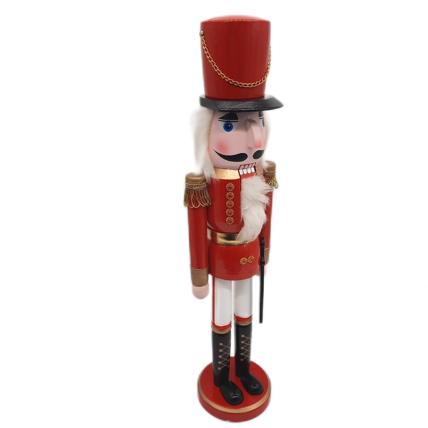 Dekoheld Nussknacker Figur Weihnachtsdekoration Soldat Rot Metallic Klassisch