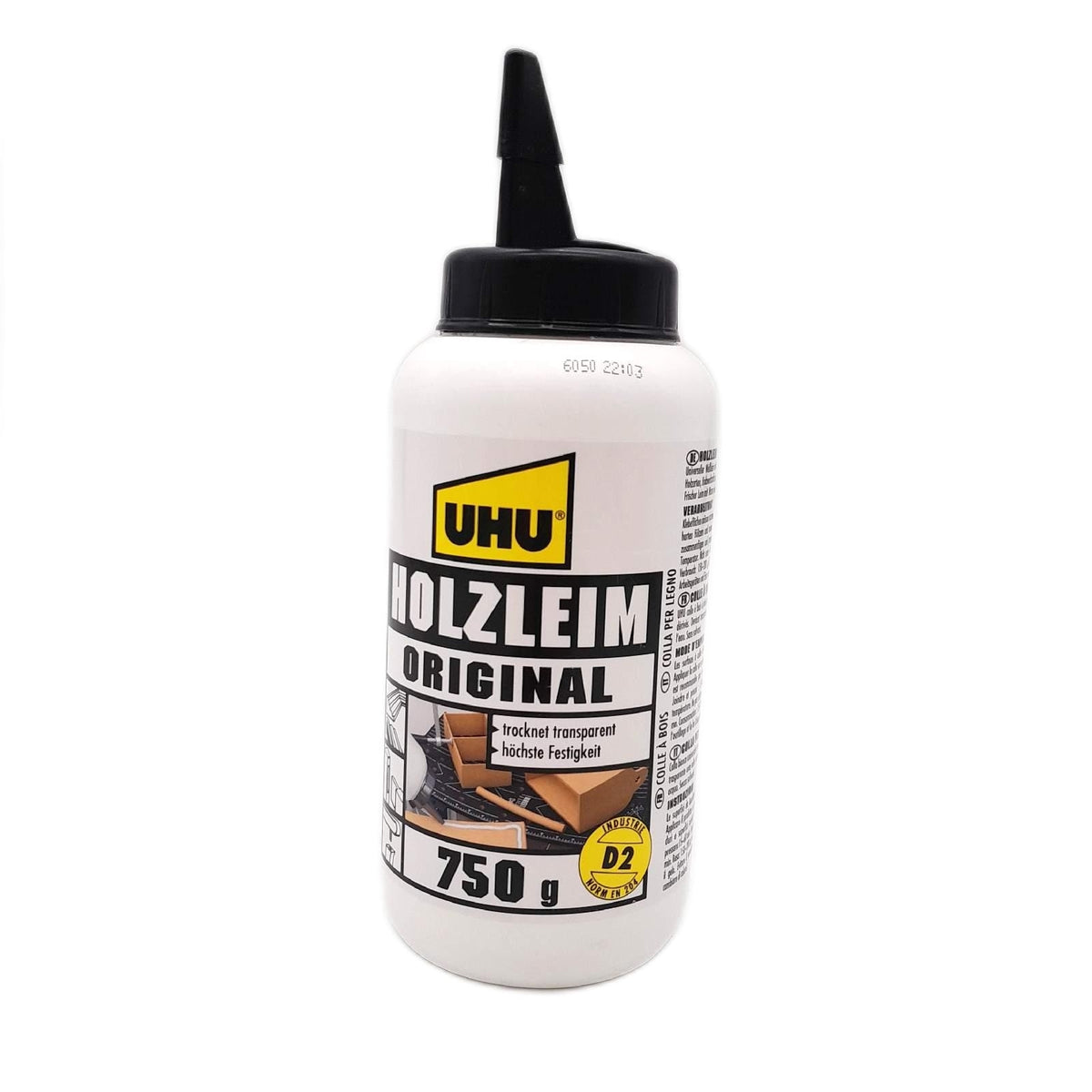 UHU Holzleim Klebstoff Original Flasche Universeller Weissleim geeignet für alle Holz