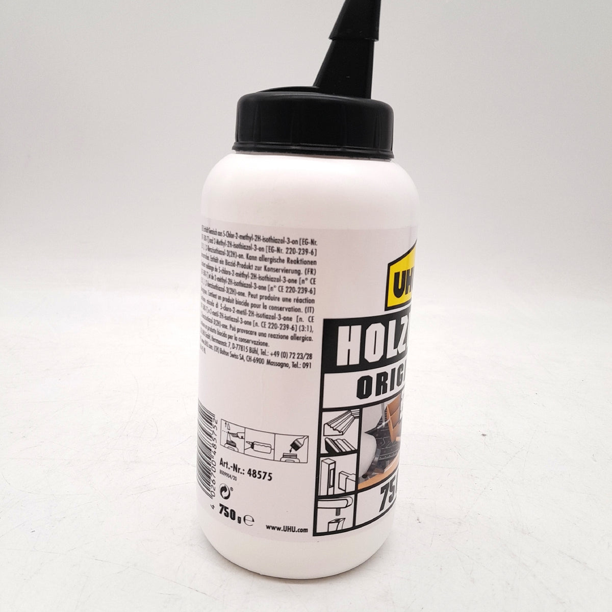 UHU Holzleim Klebstoff Original Flasche Universeller Weissleim geeignet für alle Holz